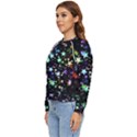 Christmas-star-gloss-lights-light Women s Long Sleeve Raglan Tee View2