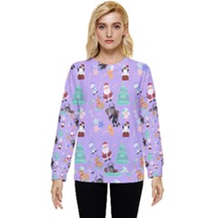 Purple Krampus Christmas Hidden Pocket Sweatshirt by NerdySparkleGoth