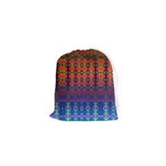 Fractaled Pixels Drawstring Pouch (xs) by Thespacecampers