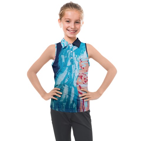 Faceless Kids  Sleeveless Polo Tee by Hayleyboop