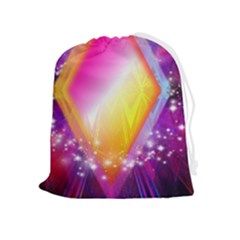 My Diamonds Drawstring Pouch (xl) by Thespacecampers