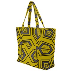 Abstract Pattern Geometric Backgrounds Zip Up Canvas Bag by Eskimos