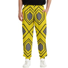 Abstract Pattern Geometric Backgrounds Men s Elastic Waist Pants by Eskimos