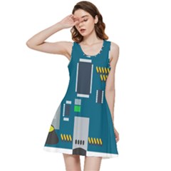 Amphisbaena Two Platform Dtn Node Vector File Inside Out Racerback Dress by Sapixe