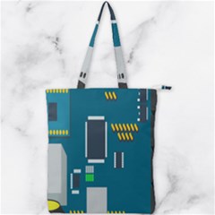 Amphisbaena Two Platform Dtn Node Vector File Double Zip Up Tote Bag by Sapixe