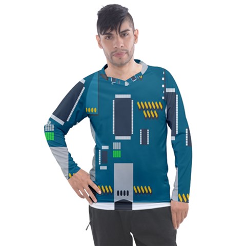 Amphisbaena Two Platform Dtn Node Vector File Men s Pique Long Sleeve Tee by Sapixe