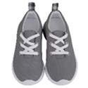 Small Soot Black and White Handpainted Houndstooth Check Watercolor Pattern Running Shoes View1
