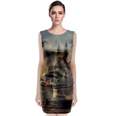Braunschweig-city-lower-saxony Sleeveless Velvet Midi Dress by Jancukart