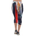 Art-modern-painting-background Lightweight Velour Capri Leggings  View2