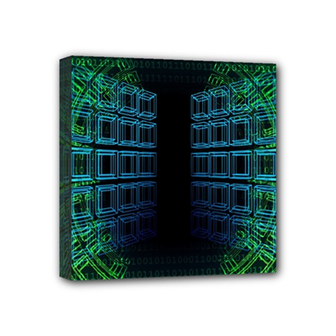 Technology-artificial-intelligence Mini Canvas 4  X 4  (stretched) by Jancukart