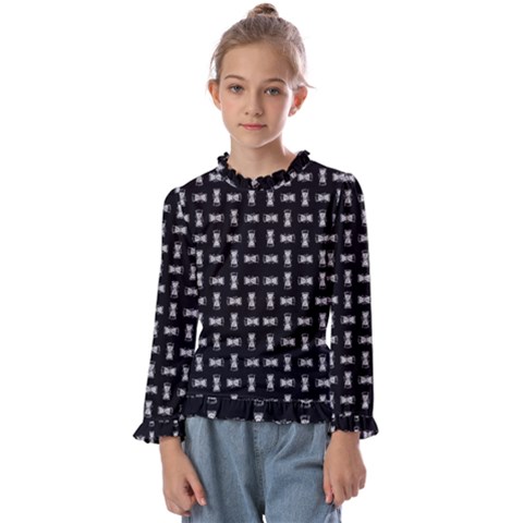 Fantasy Ethnic Caricature Motif Pattern Kids  Frill Detail Tee by dflcprintsclothing