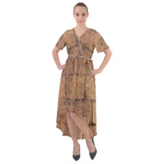 Architecture  Front Wrap High Low Dress by artworkshop