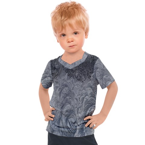 Ice Frost Crystals Kids  Sports Tee by artworkshop