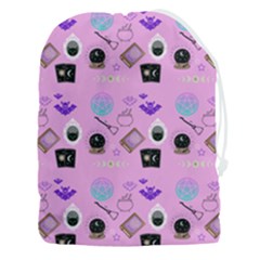 Pink Goth Drawstring Pouch (3xl) by NerdySparkleGoth