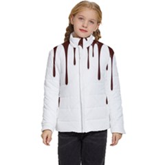 Illustration-chocolate-dropping-chocolate-background-vector Kids  Puffer Bubble Jacket Coat by nate14shop