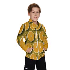 Oranges Slices  Pattern Kids  Windbreaker by artworkshop