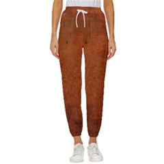 Brown Cropped Drawstring Pants by nateshop