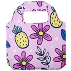 Flowers Purple Foldable Grocery Recycle Bag by nateshop