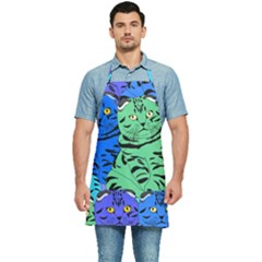 Pattern-cat Kitchen Apron by nateshop