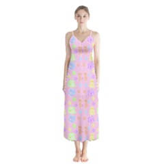Dungeons And Cuties Button Up Chiffon Maxi Dress by thePastelAbomination
