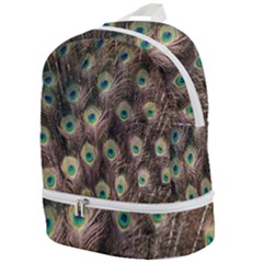 Bird-peacock Zip Bottom Backpack by nateshop
