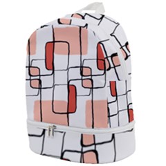 Abstract Seamless Pattern Art Zip Bottom Backpack by Sapixe