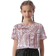 Tribal Pattern Vintage Texture Kids  Basic Tee by Sapixe