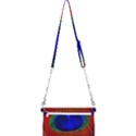 Peacock Plumage Fearher Bird Pattern Mini Crossbody Handbag View2