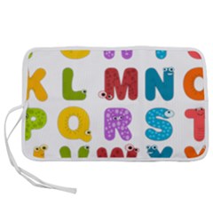 Vectors Alphabet Eyes Letters Funny Pen Storage Case (s) by Sapixe