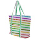 Ribbons Sequins Embellishment Zip Up Canvas Bag View1