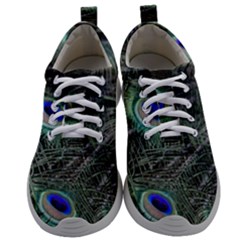 Plumage Peacock Feather Colorful Mens Athletic Shoes by Sapixe