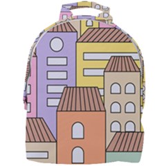 Houses City Architecture Building Mini Full Print Backpack by Sapixe