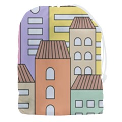 Houses City Architecture Building Drawstring Pouch (3xl) by Sapixe