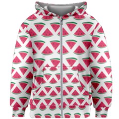 Illustration Watermelon Fruit-food Melon Kids  Zipper Hoodie Without Drawstring by Sapixe