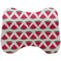 Illustration Watermelon Fruit Food Melon Head Support Cushion by Sapixe