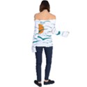 Sunset Glow Sun Bird Off Shoulder Long Sleeve Top View2