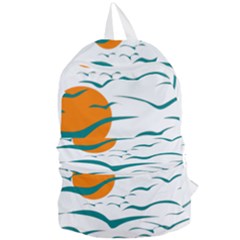 Sunset Glow Sun Bird Foldable Lightweight Backpack by Sapixe