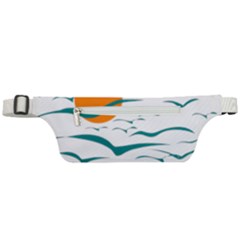 Sunset Glow Sun Bird Active Waist Bag by Sapixe