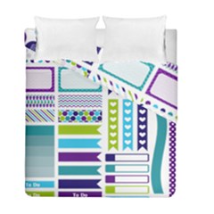 Peacock Pattern Duvet Cover Double Side (full/ Double Size) by Sapixe