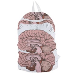 Cerebrum Human Structure Cartoon Human Brain Foldable Lightweight Backpack by Sapixe