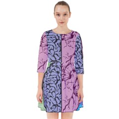 Brain Heart Balance Smock Dress by Sapixe