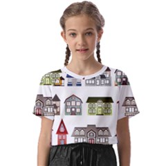 Houses Kids  Basic Tee by Sapixe