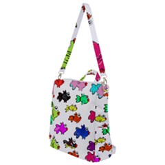 Fish Fishes Marine Life Swimming Water Crossbody Backpack by Sapixe