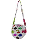 Fish Fishes Marine Life Swimming Water Crossbody Circle Bag View1