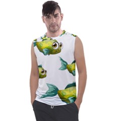 Fish Vector Green Men s Regular Tank Top by Sapixe