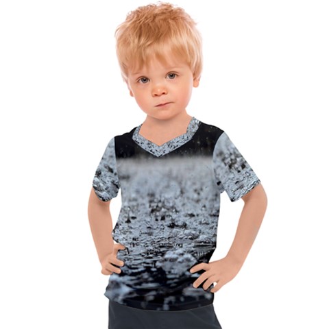  Rain Drops Water Liquid  Kids  Sports Tee by artworkshop