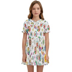 Background Chromatic Colorful Kids  Sweet Collar Dress by artworkshop