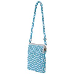  Waves Ocean Blue Texture Multi Function Travel Bag by artworkshop