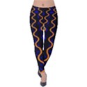 Pattern abstract wwallpaper waves Velvet Leggings View1