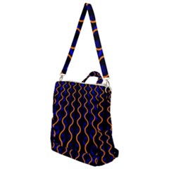 Pattern Abstract Wallpaper Waves Crossbody Backpack by Jancukart